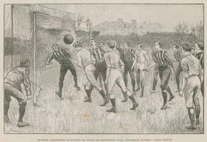 ケニントンオーバルでのフットボール協会チャレンジカップの試合 作： English School