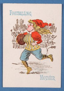 サッカーの母、ハッピーファミリーゲームのカード、1890〜1900年頃 作： English School