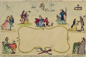 Foress求愛封筒、パブ。フォレス氏、1840年頃 作： English School