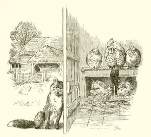 鶏小屋の外の狐 作： English School