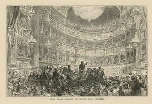 Drury Lane Theaterでの自由貿易会議 作： English School