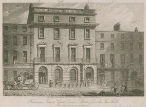 Freemasons Tavern、Great Duncan Street、Lincolns Inn Fields、ロンドン 作： English School