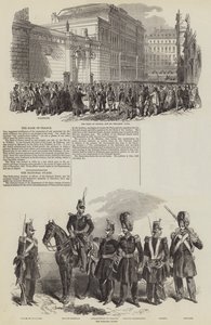 1848年のフランス革命(エングレービング) 作： English School