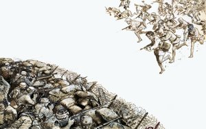 北ベトナムのディエンビエンフーのフランス兵