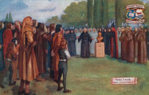 修道士ベーコンは、1270年の真ちゅうの頭を表示