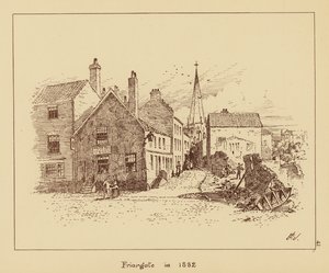 1882年のフリアゲート（リトグラフ） 作： English School