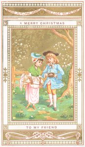 会話の友達、クリスマスカード 作： English School