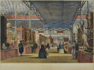 「ディキンソン」の1851年の大展覧会の包括的な写真から、1854年に発行されたインド第6、1854年 作： English School