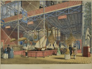 「ディキンソン」の1851年の大展覧会の包括的な写真から、1854年に発行されたインド第3、1854年 作： English School
