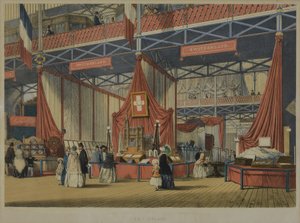 1851年の大博覧会のディッキンソンの包括的な写真」（1854年出版）より スイスセクション 作： English School