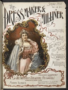 フロントカバー。  ドレスメーカーとミリナー。  1895年。 作： English School