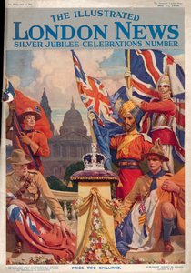 The Illustrated London News Silver Jubilee Celebrations Numberの表紙、1935年5月11日 作： English School