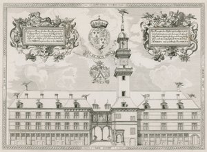 王立証券取引所、ロンドンの正面図 作： English School