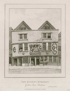 フォーチュンシアターの前。店になってから1800年に見えた。 作： English School
