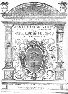 1564年に出版されたJohn DeeによるMonas HieroglyphicaのFrontispiece（印刷）