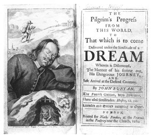 ジョンバニヤン（1628-88）パブによる巡礼者の進歩の最前線。 1680年に 作： English School