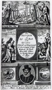 フランシスベーコンへの口絵1638年に出版された生と死の歴史