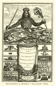 Hobbess Leviathanへの口絵、1651年 作： English School