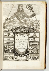 マームズベリーのトーマス・ホッブズ（1588-1679）による「リヴァイアサン、または連邦教会と市民の問題、形式、および力」の口絵