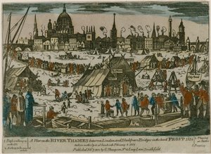 テムズ川のフロストフェア、1814年