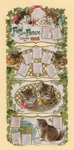 1905年の楽しいカレンダー 作： English School