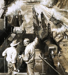 GW Goethalsはパナマ運河の建設を指示します 作： English School