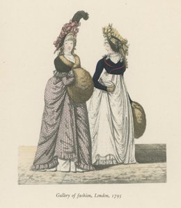 ロンドンのファッションギャラリー、1795 作： English School