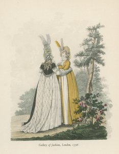 ロンドンのファッションギャラリー、1796 作： English School