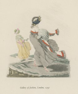 ロンドンのファッションギャラリー、1797 作： English School