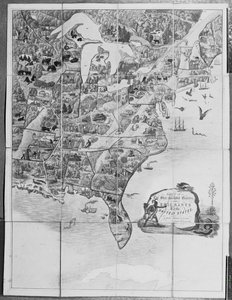 星条旗やアメリカへの移民のゲーム、1840年頃