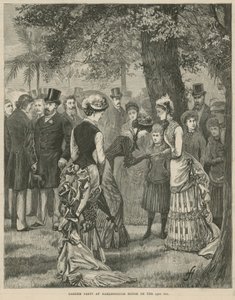 1883年7月23日のマールボロハウスでのガーデンパーティー 作： English School