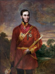 General Sir Richard Dacres (キャンバスに油彩) 作： English School