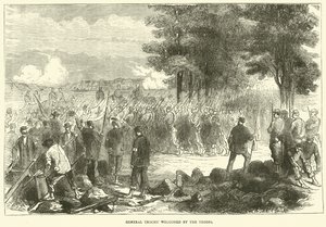 1870年12月、軍隊によって歓迎された将軍 作： English School