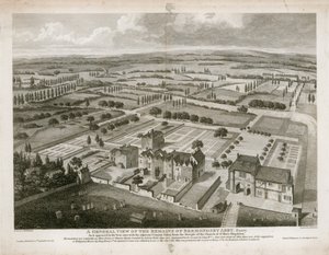 1805年に登場したバーモンジー修道院の遺跡の概観 作： English School