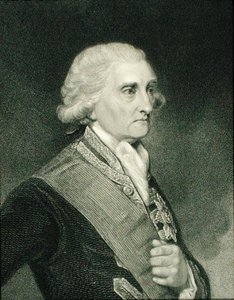 ジョージ・ブリジス・ロドニー（1718-92）ストーク・ロドニー男爵、1833年に出版された「Gallery of Portraits」より（エングレーヴィング） 作： English School