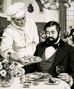 ポテトクリスプの発明者であるジョージ・クラムが彼の作品を発表