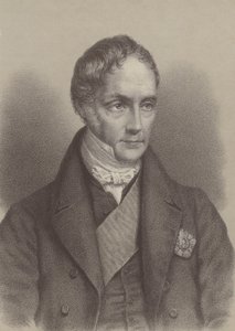 ジョージ・ハミルトン・ゴードン（第4代アバディーン伯爵）、1852年～1855年の英国首相（リトグラフ 作： English School