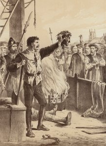 ジョージ・スワロウェル「裏切り者の首を見よ」（リトグラフ） 作： English School
