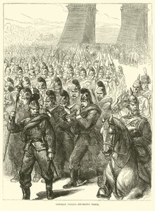 1871年3月、パリに入るドイツ軍 作： English School