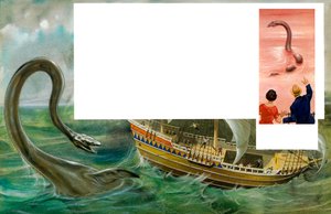 巨大な海の蛇 作： English School