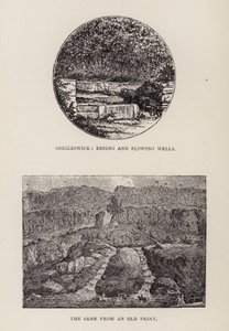 Giggleswick, Ebbing and flowing wells (e.g. engraving) 作： English School