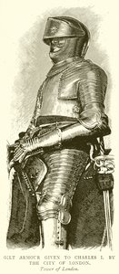 チャールズ1世に与えられたGilt Armor。ロンドン市 作： English School