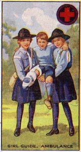 ガールガイド救急車バッジ、1923年 作： English School