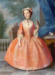 ピンクの少女、1740年代 作： English School