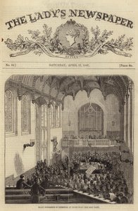 1847年ロンドンのクロスビーホールでの反対者の大会議 作： English School