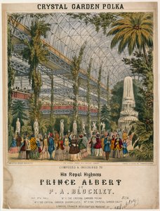 素晴らしい展覧会、1851年、クリスタルガーデンポルカ 作： English School