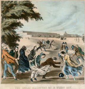 風の強い日の素晴らしい展覧会、1851年 作： English School