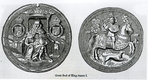ジェームズの大シールI（1566-1625） 作： English School