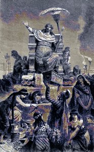 ギリシャの退化-葬式の山の上のクロウザス、世界のイラスト入りの歴史からのイラスト、c.1880を発行（デジタル拡張画像） 作： English School
