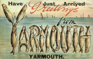 Greetings from Yarmouth（カラーリトグラフ